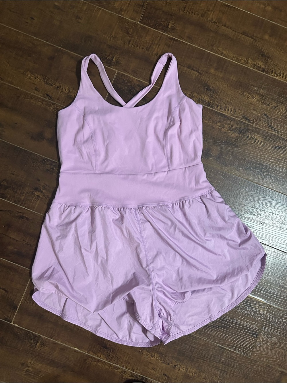 Avia Lilac Cross-Back Romper